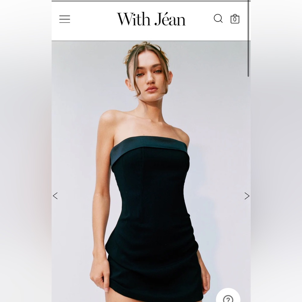 With Jean Chloe Corset Dress in Black
